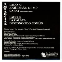 Image 2 of Imparcial (4 Song EP Picture Disc!) - "Desconocido Común" **w/download card