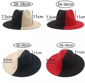 Image of S&S Two-Tone Fedoras (56-58)