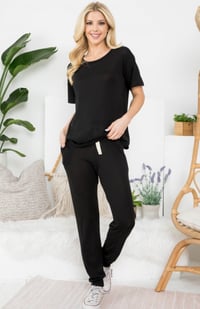 Image 1 of Ebony Noir jogger set