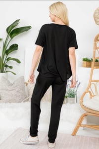 Image 2 of Ebony Noir jogger set