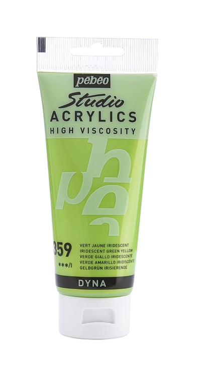 Image of Pebeo Studio Acrylics HV- Iridescent Green Yellow