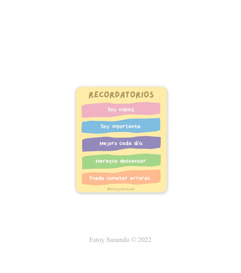 Recordatorios - Sticker