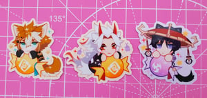 Image of genshin catboy candy stickers
