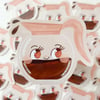 Cute Coffee Pot Vinyl Sticker