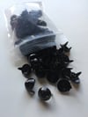 Set of 100 Black 1/2 inch Conical Cone Studs