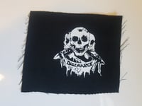 Discharge Skulls Cloth Patch