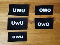 Image 1 of uwu Patches