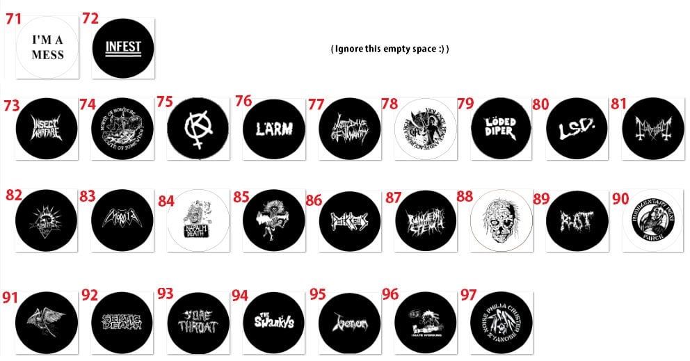 1.25" PUNK BUTTONS..PART 2