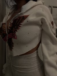 Image 4 of R pink eagle thermal hoodie 