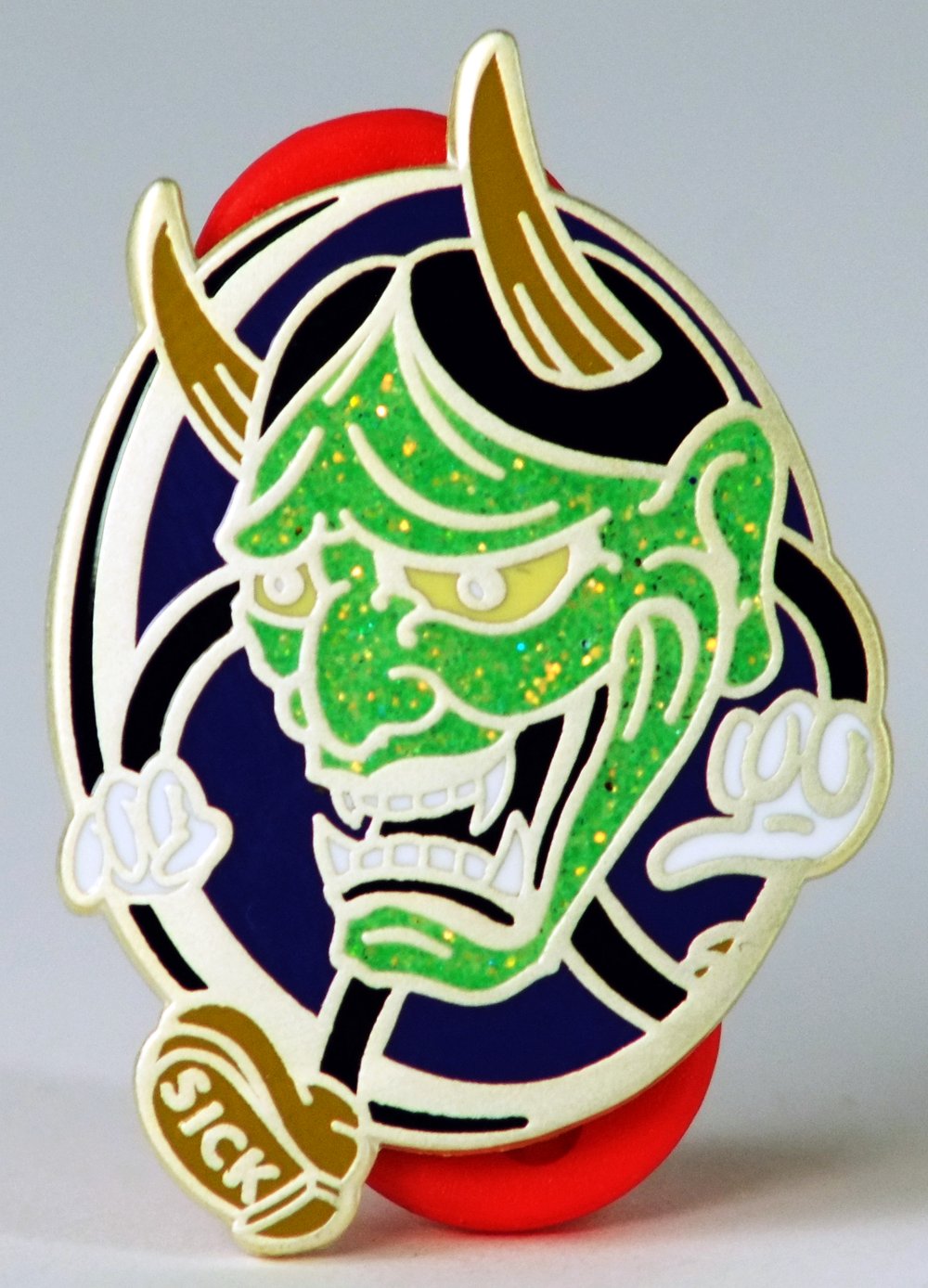 Glitter hannya pin