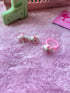Pink Puppy Ring and Earring Set Image 2