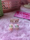 Kawaii and Glitty Kitty Studs - 2 Pack