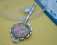Image 1 of Floral Heart Key Necklace