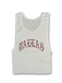 DALLAS CRYSTAL TANK TOP (WHT/RED)