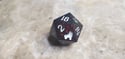 Dump Dice - Black with Red Glitter