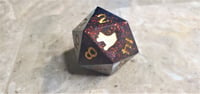 Image 2 of Dump Dice - Black with Red Glitter