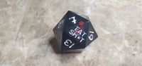 Image 5 of Dump Dice - Black with Red Glitter