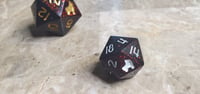 Image 1 of Dump Dice - Black with Red Glitter