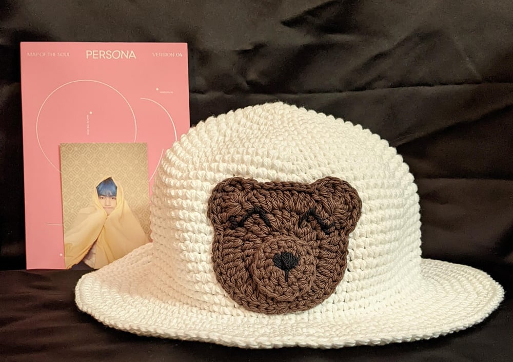 Image of BTS Inspired Crochet Bucket hat 
