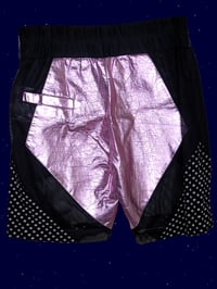 Image 2 of KTZ pink metallic shorts