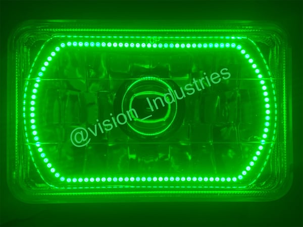 Image of #VISION 4X6 GREEN SMD NEW PRODUCT RELEASE! VISION INDUSTRIES   HALO SET OF (4)