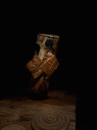 Image 2 of Hammered Copper Textured Earrings