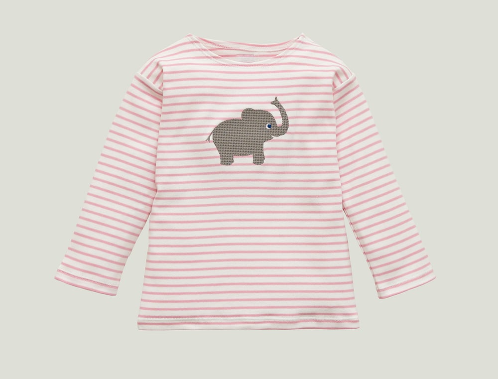 Image of Elefanten-Shirt rosa gestreift Art. 207289 (A)
