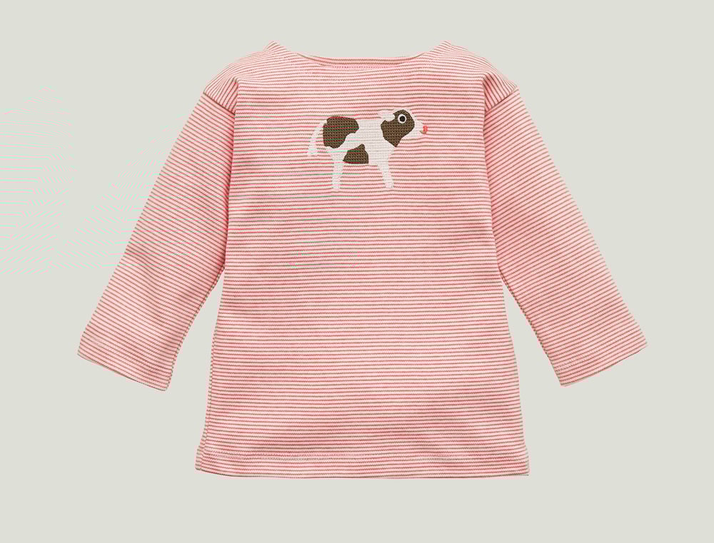 Image of Shirt mit Kuh rot gestreift Art. 219283 (C)