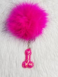 Pink Fuchsia Penis Keychain