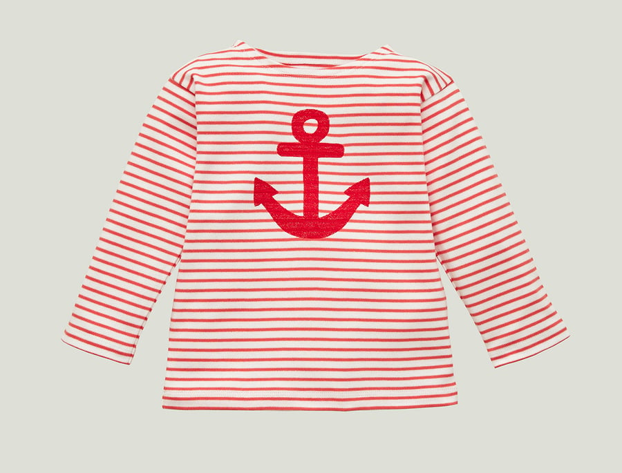 Image of Shirt mit Anker rot gestreift Art. 327285 (C)