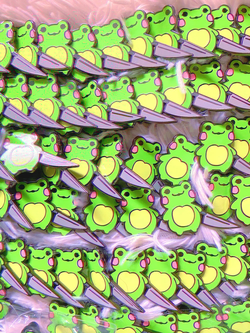 Knife Frog Enamel Pin