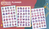 Image 1 of Genshin Sticker Sheets