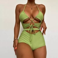 “Olive You” Shorts swimwear 