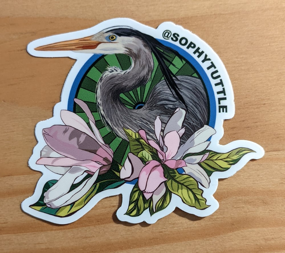 Image of Heron Sticker
