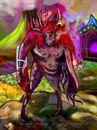a demon between battles