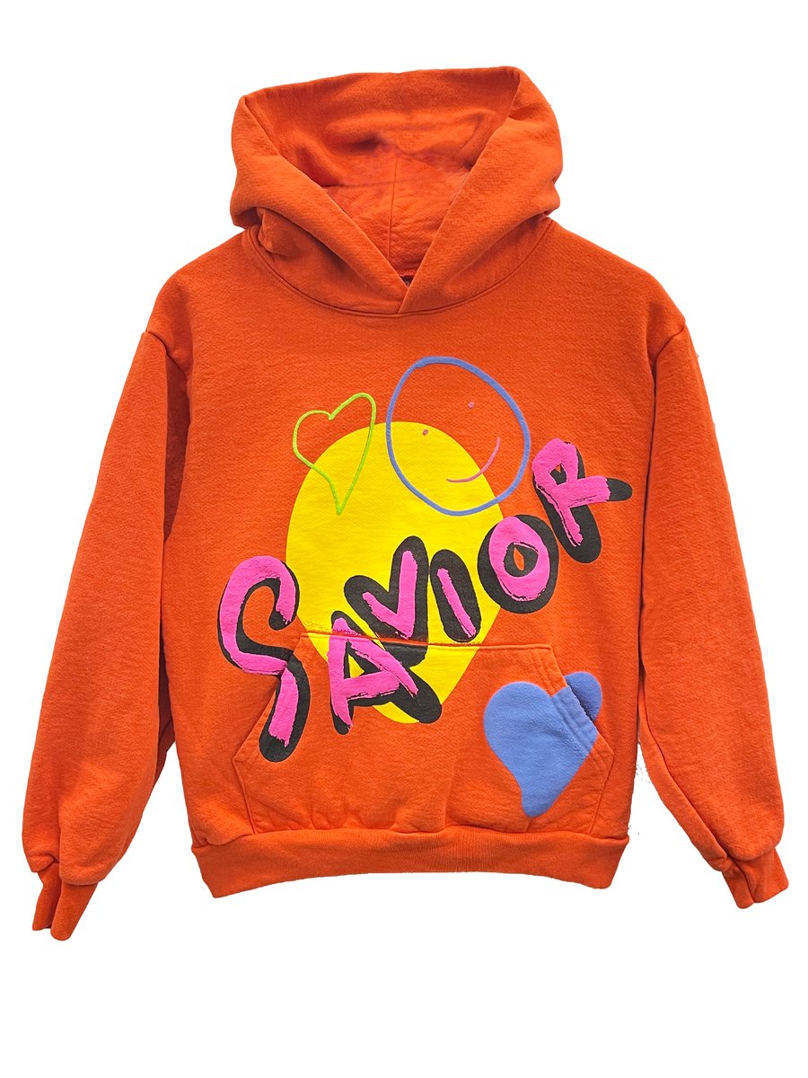 Image of Savior Art Hoodie - Orange 