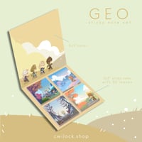 Image 1 of Geo Sticky Note Set