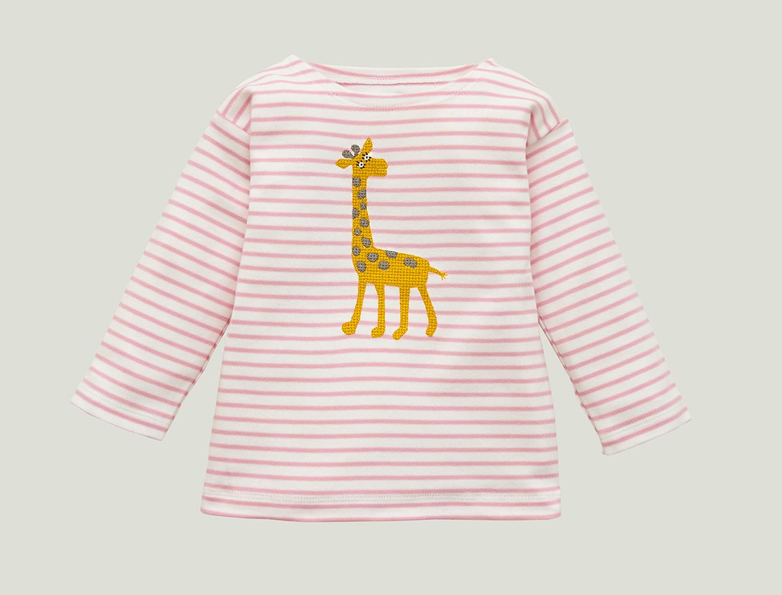 Image of Shirt mit Giraffe rosa gestreift Art. 201289 (A)