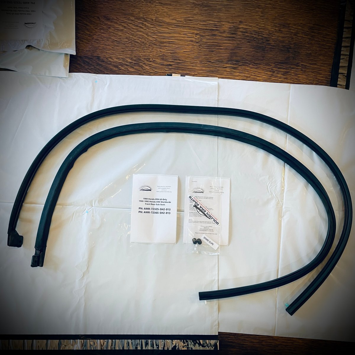 For Honda CRX 1988 Only (USDM) or 8892 JDM Door SubSeals Golden Era