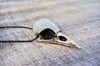  Crow Skull Cast Bone Resin Replica Crow Necklace 2.5" Magpie Skull Gothic