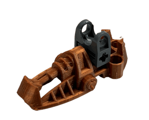 Image of Bionicle Toa Metru/Hagah Foot (Toa Gaaki, FDM Plastic-printed, Copper)