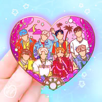 Image 1 of Illusion Heart Enamel Pin
