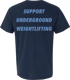 Support Underground Weightlifting T-Shirt Image 2
