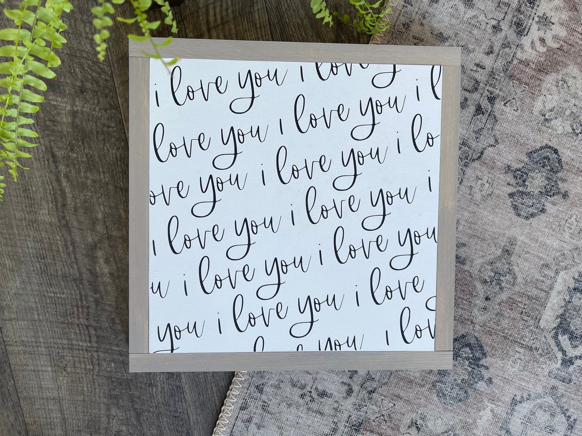 I Love You script | Chalked signs