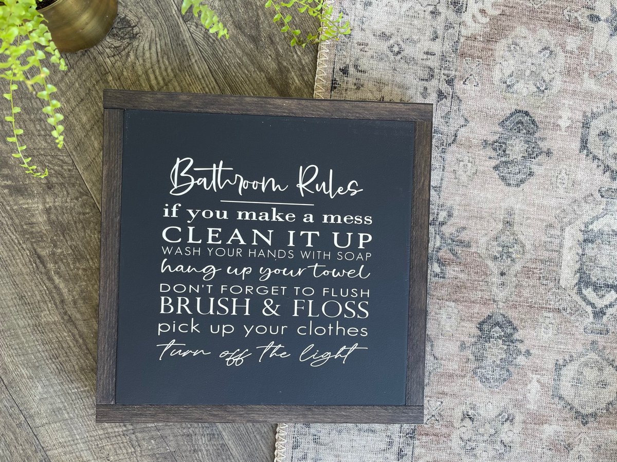 Image of Bathroom Rules 