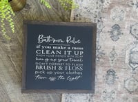 Image 3 of Bathroom Rules 