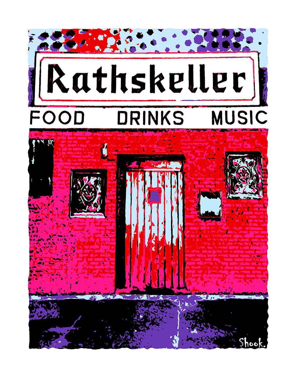 The Rathskeller Boston 2022 Colors Giclée Art Print (Multi-size options)