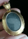 Victorian 15ct yellow gold large natural coral momento locket museum quality
