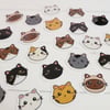 1" Mini Kitty Cat Vinyl Sticker Pack 
