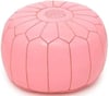 Light Pink Premium Handmade Moroccan Leather Pouf,Ottoman Footstool Hassock 100% real Natural Leathe
